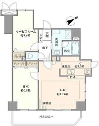 ライオンズシティ西新宿 1SLDKの間取図画像