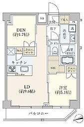 LUMEED蒲田南 1SLDKの間取図画像