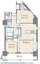 レグノ・セレーノ 2LDKの間取図画像