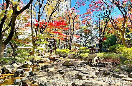 高橋是清翁記念公園 徒歩10分。 730m
