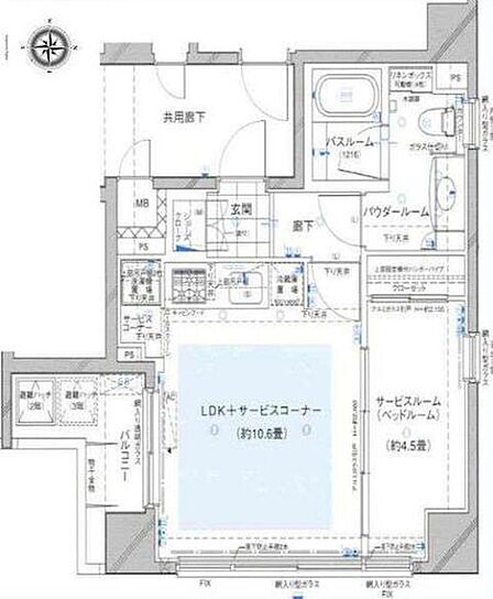 全居室2面採光の1LDK。2026年7月リフォームの綺麗な室内です。