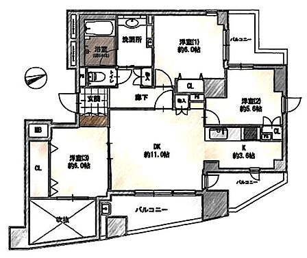 2階部分の角部屋で日当り・通風良好な室内。内装フルリフォーム済の新築のようなお部屋です。