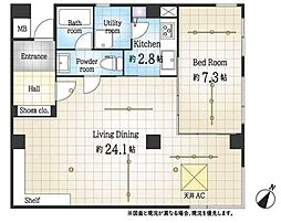 ビラ・フレスカ 1LDKの間取図画像