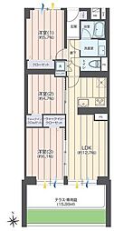 コープ戸山台 3LDKの間取図画像