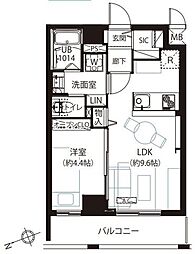 パレステュディオ代々木 1LDKの間取図画像