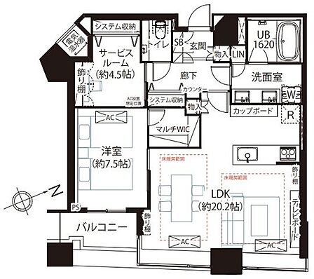 1SLDK 間取り