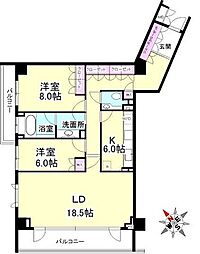 間取図画像 2LDK