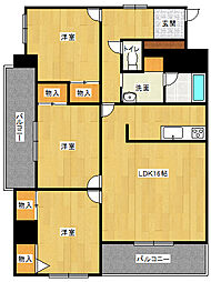 CENTERCITY5 3LDKの間取図画像