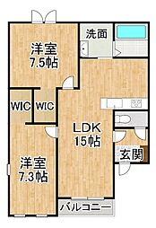 Dolce AnitaI 2LDKの間取図画像