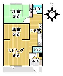 間取図画像 2LDK