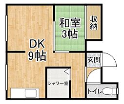 南ハイツ 1DKの間取図画像