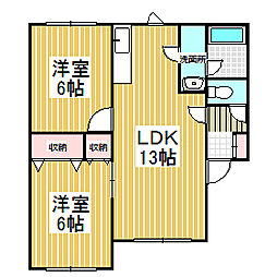 間取図画像 2LDK