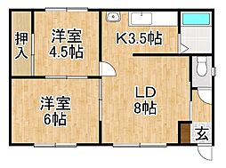 間取図画像 2LDK