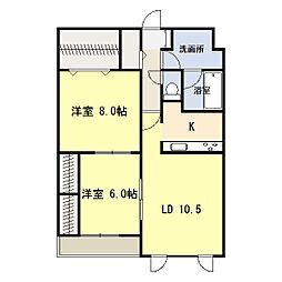 間取図画像 2LDK