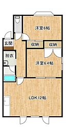 間取図画像 2LDK