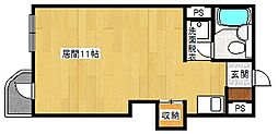 Y'sone ワンルームの間取図画像