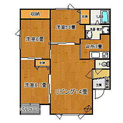 間取図画像 3LDK