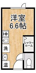 望 ワンルームの間取図画像