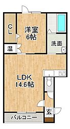 間取図画像 1LDK
