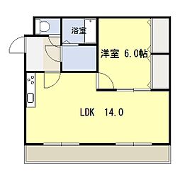 リバティホライゾン 1LDKの間取図画像
