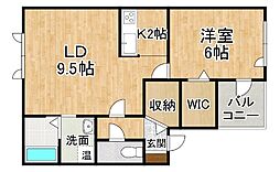 pieno 1LDKの間取図画像