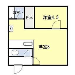 ARM23 1LDKの間取図画像