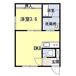 間取図画像 1DK
