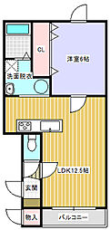 アルファ4 1LDKの間取図画像