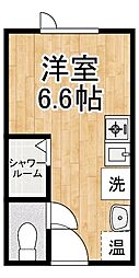 瑛 ワンルームの間取図画像