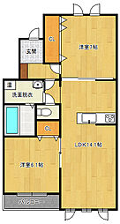 カーサレジーナ 2LDKの間取図画像