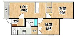 ボヌール171 2LDKの間取図画像