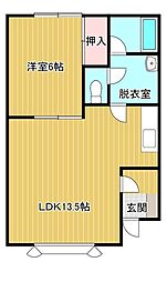 石原マンション 1LDKの間取図画像