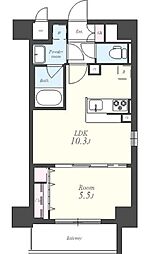 イーハトーブ大曽根 5階1LDKの間取り