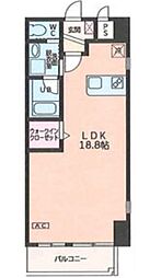 スレンダウェルステージ 3階ワンルームの間取り