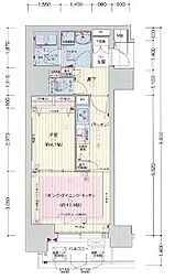 プレサンス広小路通　葵 8階1LDKの間取り