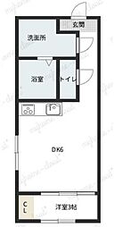 Amirl Premier ShinsakaeII 2階1LDKの間取り