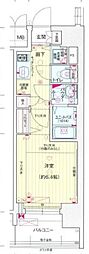 プレサンス錦ラウム 1Kの間取図画像