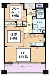 ラ・パス大井橋 2LDKの間取図画像