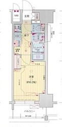 プレサンスNAGOYAシティオ 1Kの間取図画像
