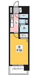 ArtizA上前津 1Kの間取図画像