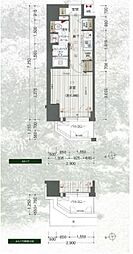 プレサンス鶴舞グリーンパーク 1Kの間取図画像
