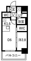 メイクスアート名古屋リニアFRONT 1LDKの間取図画像