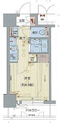 プレサンスナゴヤ桜通ビッグビート 1Kの間取図画像