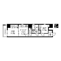 Re:co東別院 2DKの間取図画像