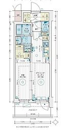 エステムコート名古屋TWINEAST 1DKの間取図画像