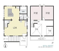 ガウディ軽井沢 1SLDKの間取り