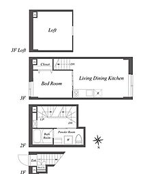 JR山手線 新大久保駅 徒歩3分の賃貸マンション 1階1LDKの間取り