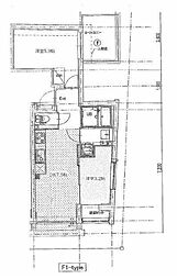 東京メトロ有楽町線 江戸川橋駅 徒歩6分の賃貸マンション 5階2DKの間取り