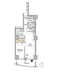 京王井の頭線 神泉駅 徒歩4分の賃貸マンション 2階1LDKの間取り
