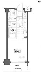 東急田園都市線 池尻大橋駅 徒歩6分の賃貸マンション 3階1Kの間取り